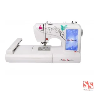 Máquina De Bordado Doméstica Sun Special Ss-1400 Bivolt Eletrônica Branca
