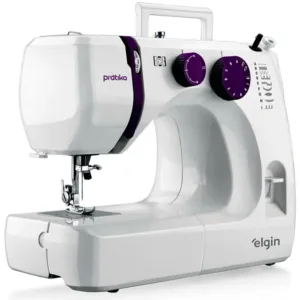 Máquina De Costura Elgin Prátika 9 Pontos Jx-2051 Completa C/ Pedal + Acessórios - Costura Jeans